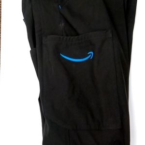AMAZON UNIFORM WORK DELIVERY DRIVER PANTS BLUE BLACK SZ XS 28-30